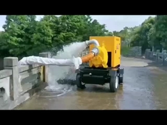 Pompes diesel de grande capacité pour le sauvetage des catastrophes naturelles et le traitement des eaux usées